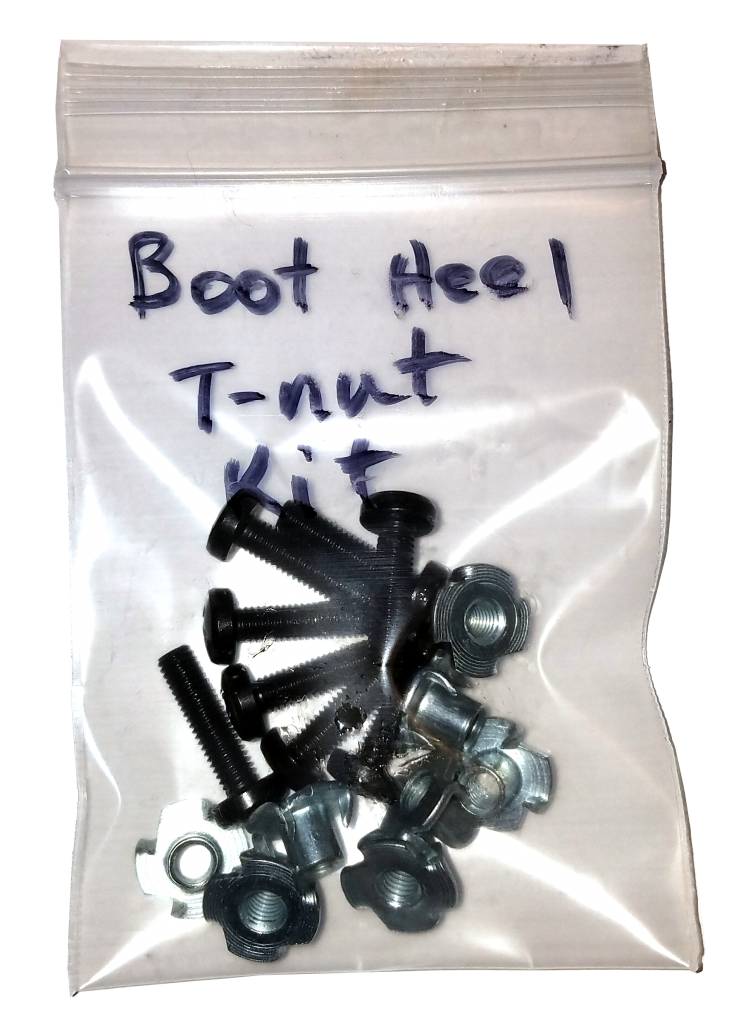 Boot Heel TNut Kit Custom Snowboards