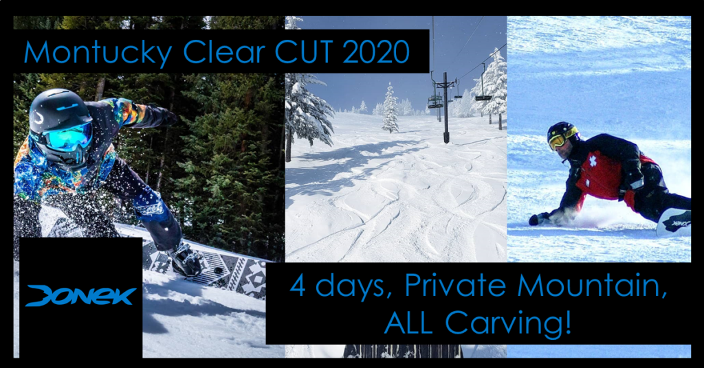 Montucky Clear Cut Event for snowboard carving